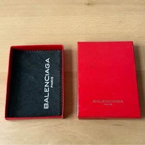 Red Balenciaga Empty Jewelry Accessories Gift Box